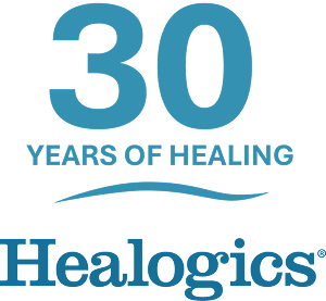 Healogics 30 years of healing logo