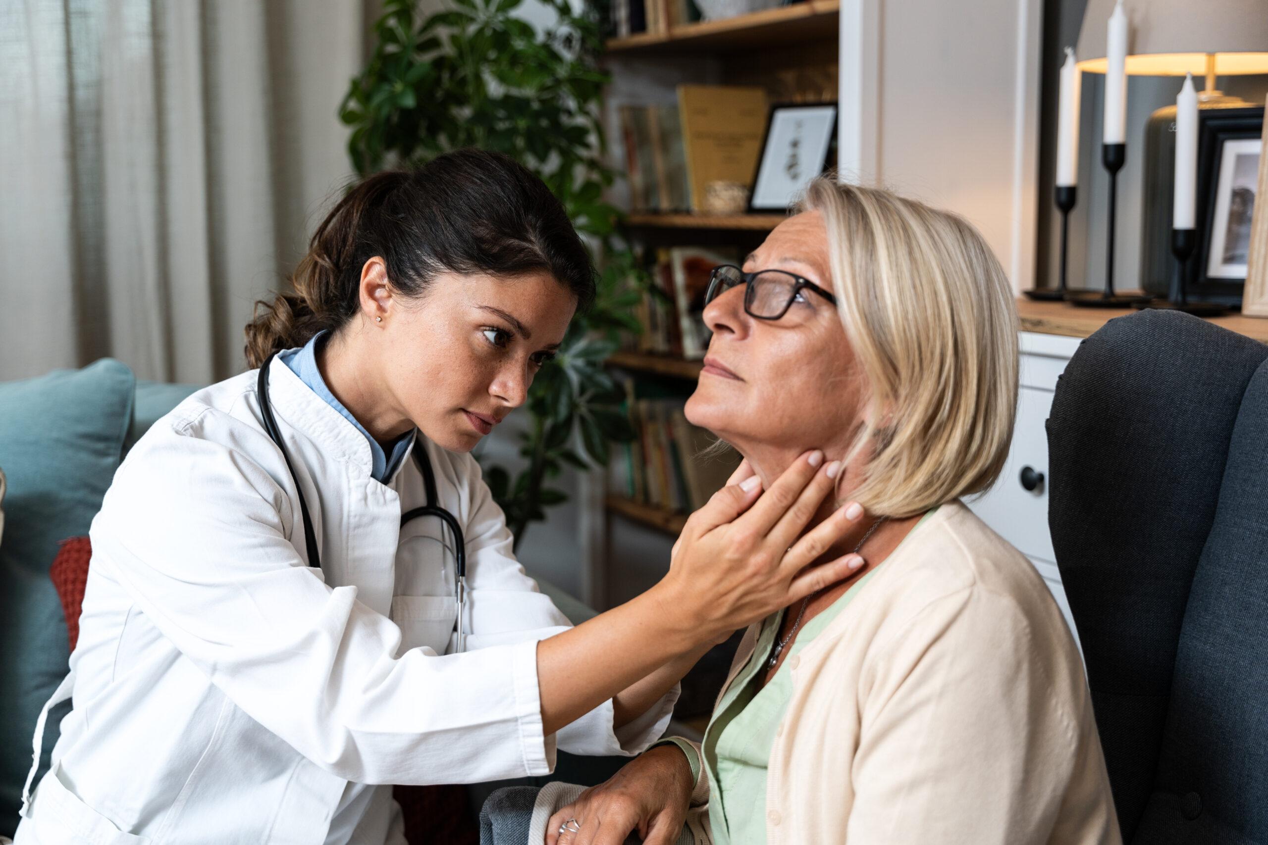 Doctor checking patient health