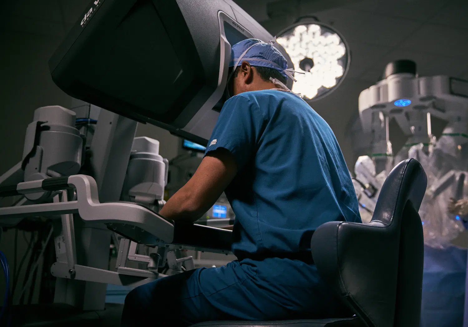 Surgical team in operating room